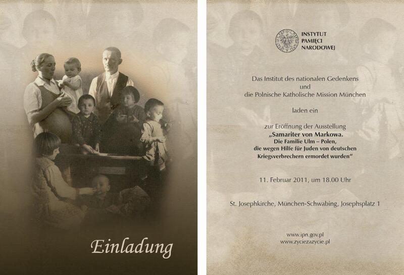 invitation to the exhibition