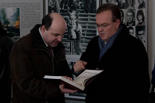 Consul Tomasz Janik and prof. Ihor Kotsan, Rector of Volyn National University