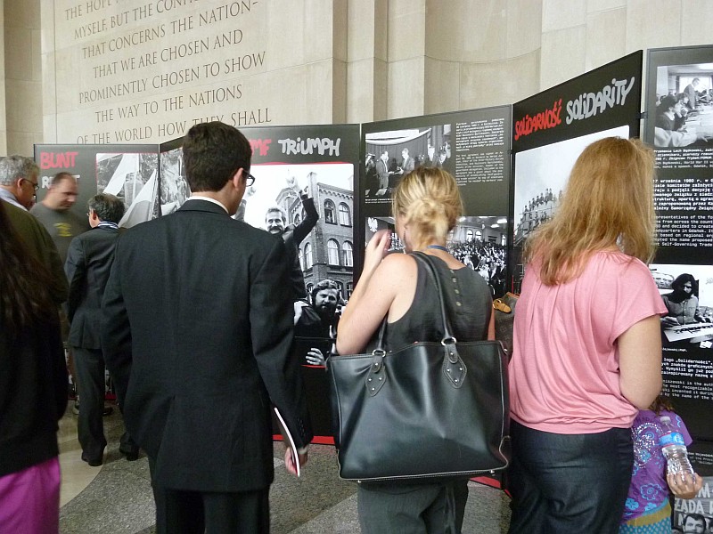 Guests at the opening of the exhibiton at the Woodrow Wilson Center Guests at the opening of the exhibiton at the Woodrow Wilson Center