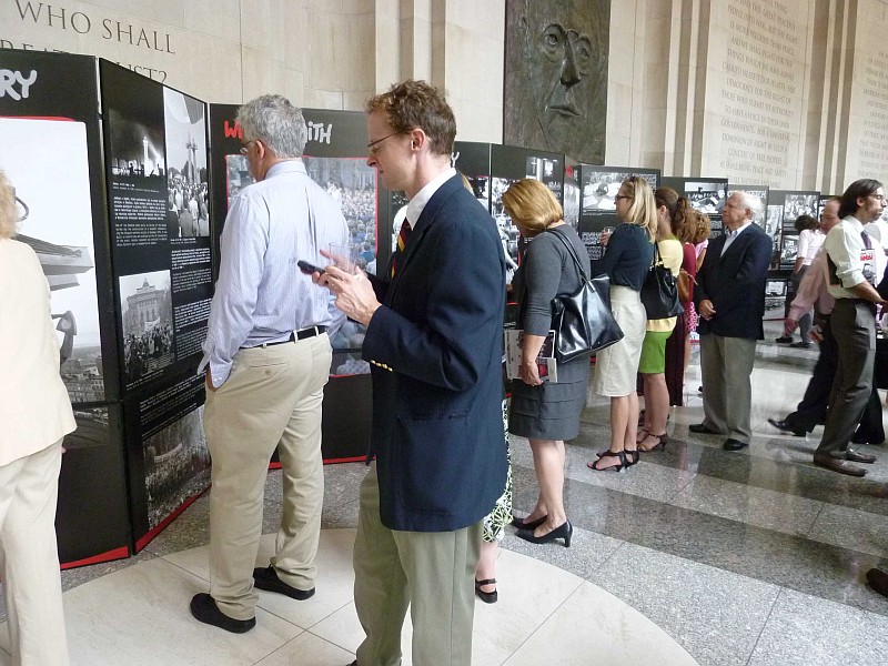 Guests at the opening of the exhibiton at the Woodrow Wilson Center Guests at the opening of the exhibiton at the Woodrow Wilson Center