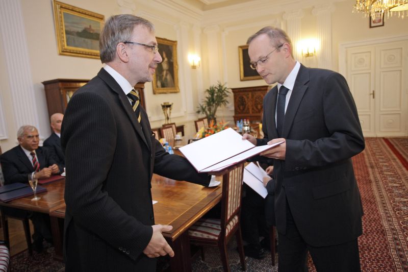 Minister Zdrojewski and President Kamiński, photo: Danuta Matloch, Ministry of Culture