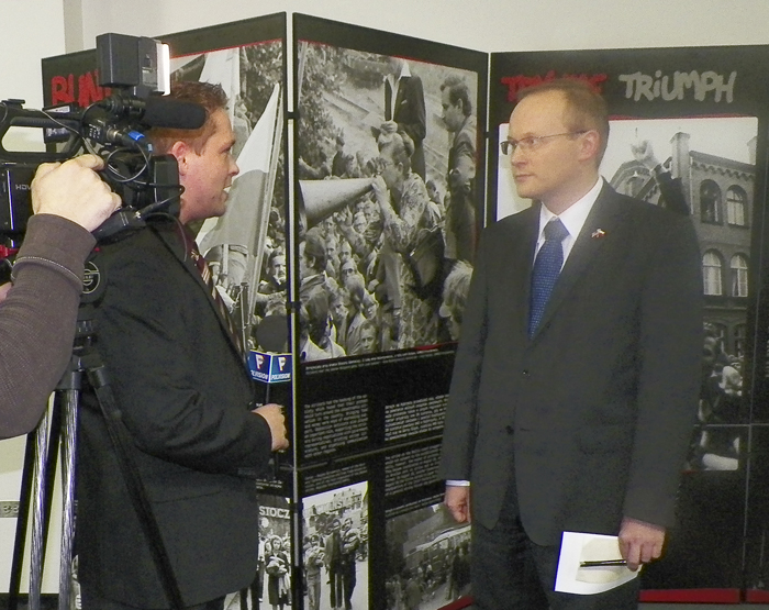 Łukasz Kamiński opens the exhibition „The Phenomenon of Solidarity"