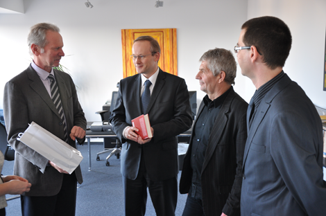 From the left: Hans Altendorf, Łukasz Kamiński, Roland Jahn, Andrzej Zawistowski From the left: Hans Altendorf, Łukasz Kamiński, Roland Jahn, Andrzej Zawistowski