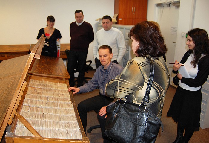 Visiting the rooms where Secret Services operational files are kept, Cracow