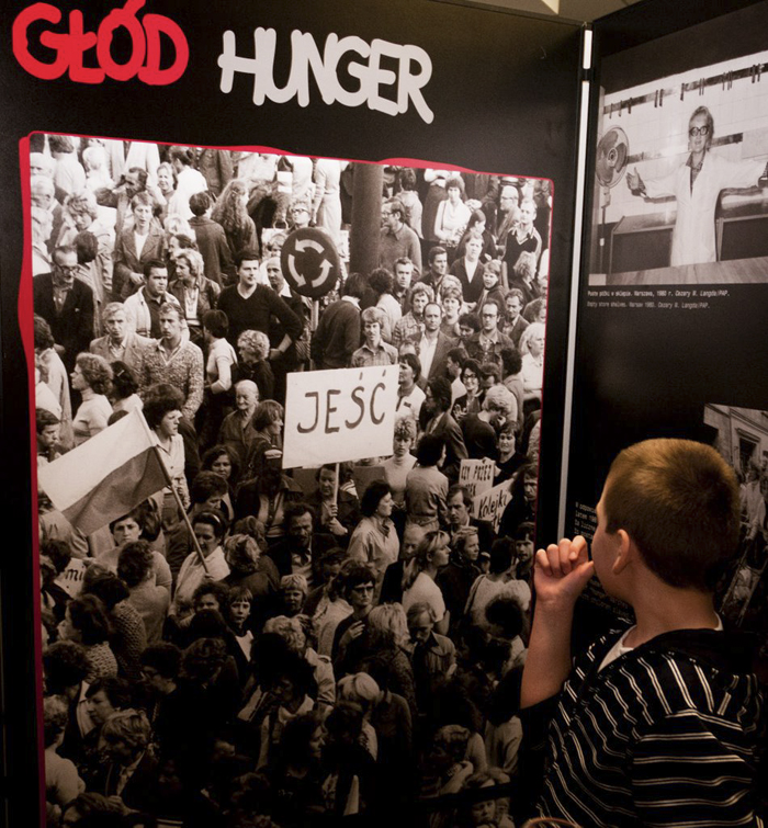 Young visitors of the exhibition