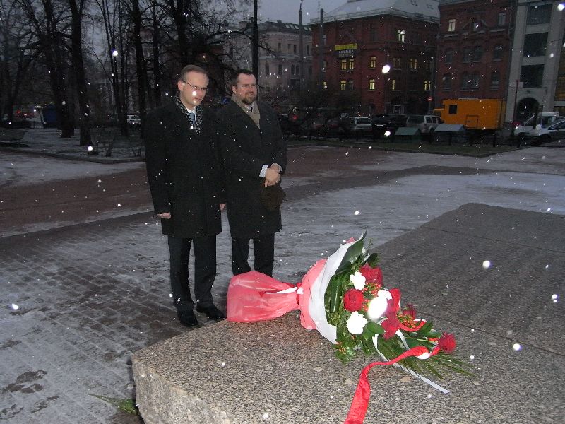 Dr. Łukasz Kamiński, the President of IPN and Dr. Władysław Bułhak, Deputy Director of the IPN's Public Education Office Dr. Łukasz Kamiński, the President of IPN and Dr. Władysław Bułhak, Deputy Director of the IPN's Public Education Office