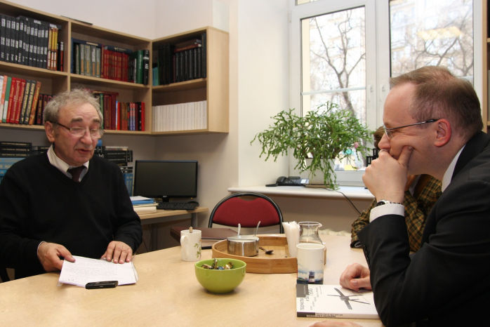 Meeting with Arseniy Roginskij, Chairman of the Memorial Society.