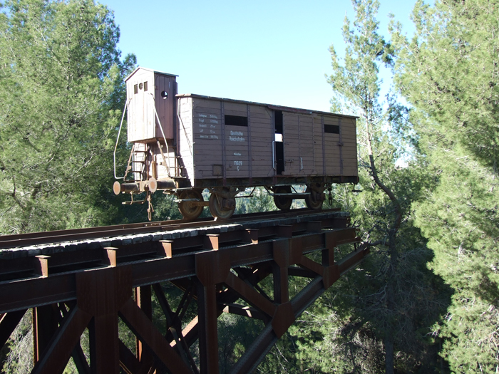 Symbolic commemoration of the deportation of Jews to extermination camps