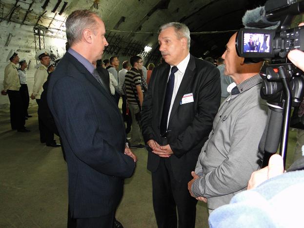 The opening was visited by a Ukrainian television crew