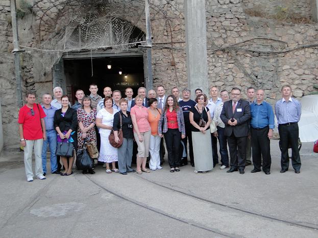Group of the conference participants and the opening of the conference