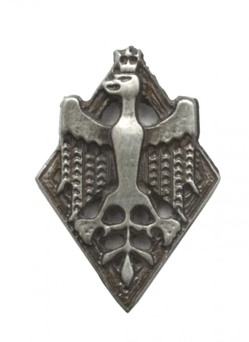 A pin issued on the centenary of the formation of the Polish Army in France. Modelled on the officer’s badge of the Polish Army in France authored  by Xawery Dunikowski