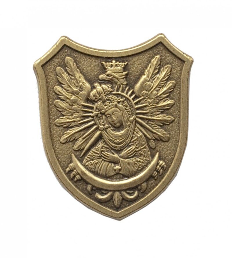 A replica of the gorget of Our Lady of Ostra Brama Issued on the 95th anniversary of the incorporation of Vilnius to Poland