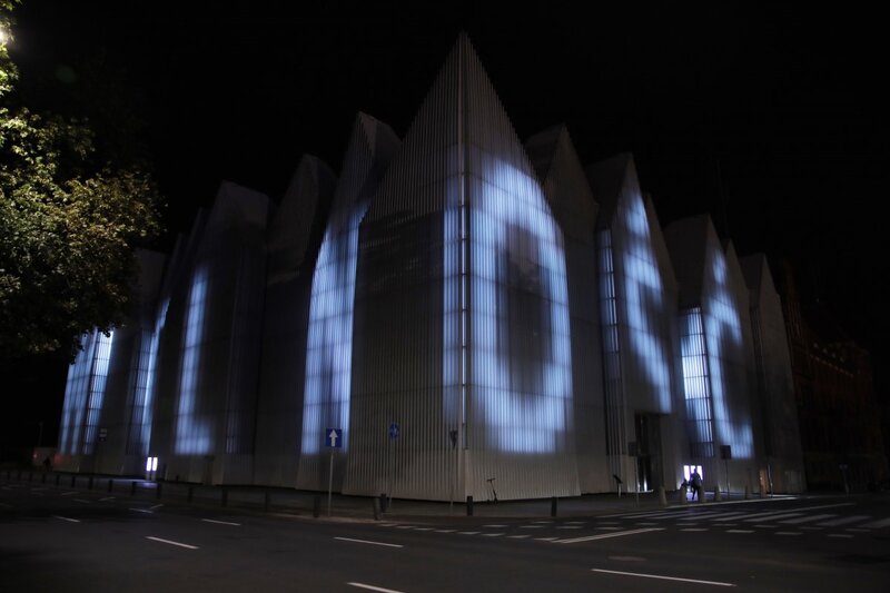 An illumination in tribute to "Solidarity”