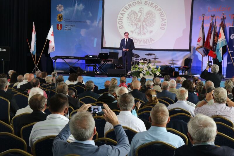 President Jarosław Szarek during celebrations in Gdynia
