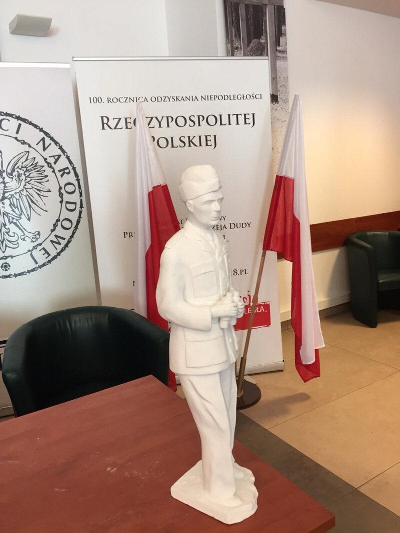 The sculpture of Władysław Anders by Home Army Captain Jerzy Nowicki