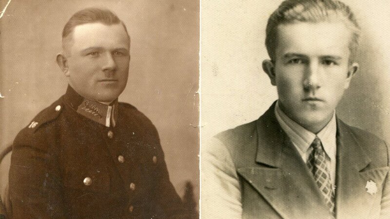 Jan Ozimek and his son Staś