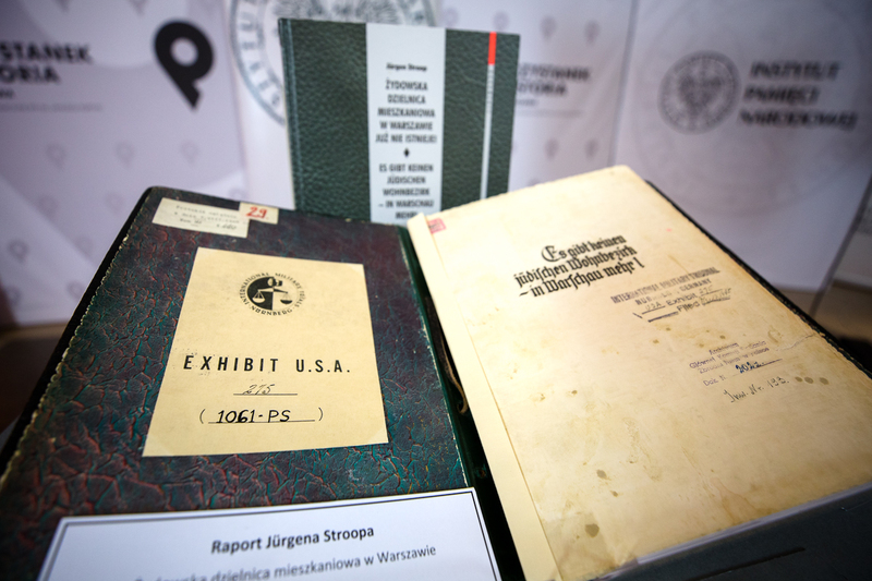 Press conference devoted to loaning the Stroop Report to the Warsaw Ghetto Museum