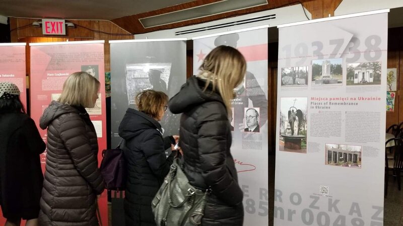 The opening of the "Order No. 00485. Anti-Polish Operation of the NKVD in Soviet Ukraine 1937-1938" exhibition - New York - 17 November 2019, Clark – 20 November 2019