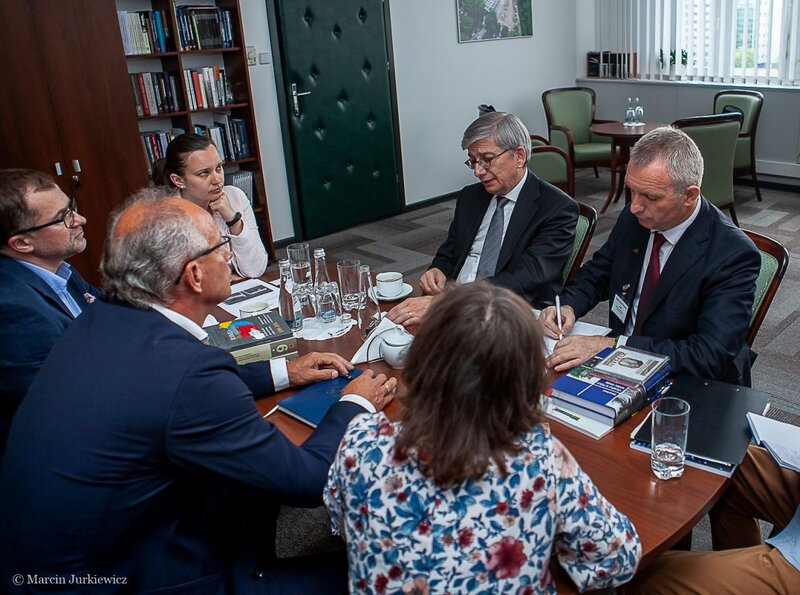 A meeting of the Deputy President of the Institute of National Remembrance, Prof. Krzysztof Szwagrzyk and the President of the Ukrainian World Congress Eugene Czolij; Warsaw 5 June 2018