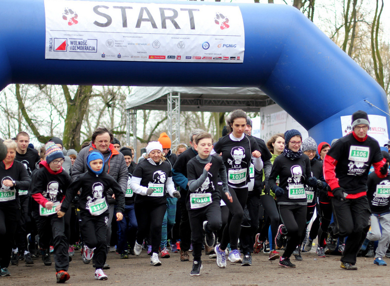 „Wolf Track” run – 5th edition of the run in tribute to Accursed Soldiers 26.02.2017 (fot. Marcin Jurkiewicz/IPN)