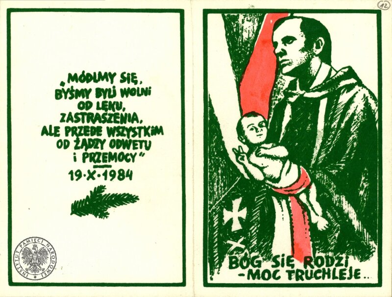 A IPN Ki 265/4 [k. 12] „Bóg się rodzi – Moc truchleje” Christmas 1984. Krystyna Chojnacka's private donation