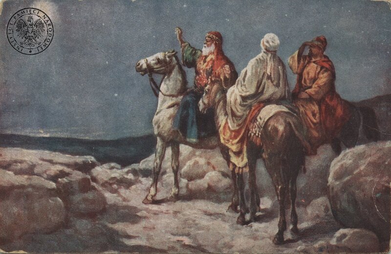 A IPN Ki 297/1 / KE [k. 8] - Christmas postcard from 1919 &amp;#039;Salon Polskich Malarzy w Krakowie&amp;#039; Publishing House. Private donation: Kazimierz Bartel