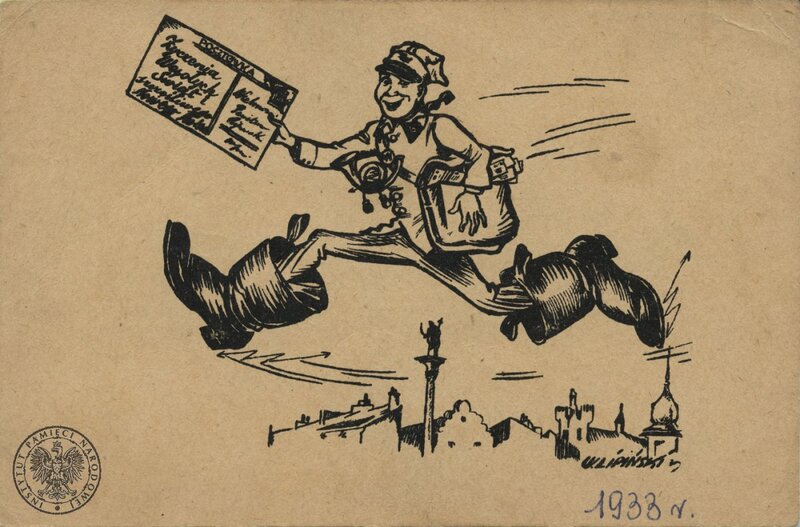 A IPN Ki 297/1 / KE [k. 60] - Christmas-themed postcard &amp;quot;Merry Christmas and a Happy New Year Wishes&amp;quot; issued in 1933. Private donation: Kazimierz Bartel