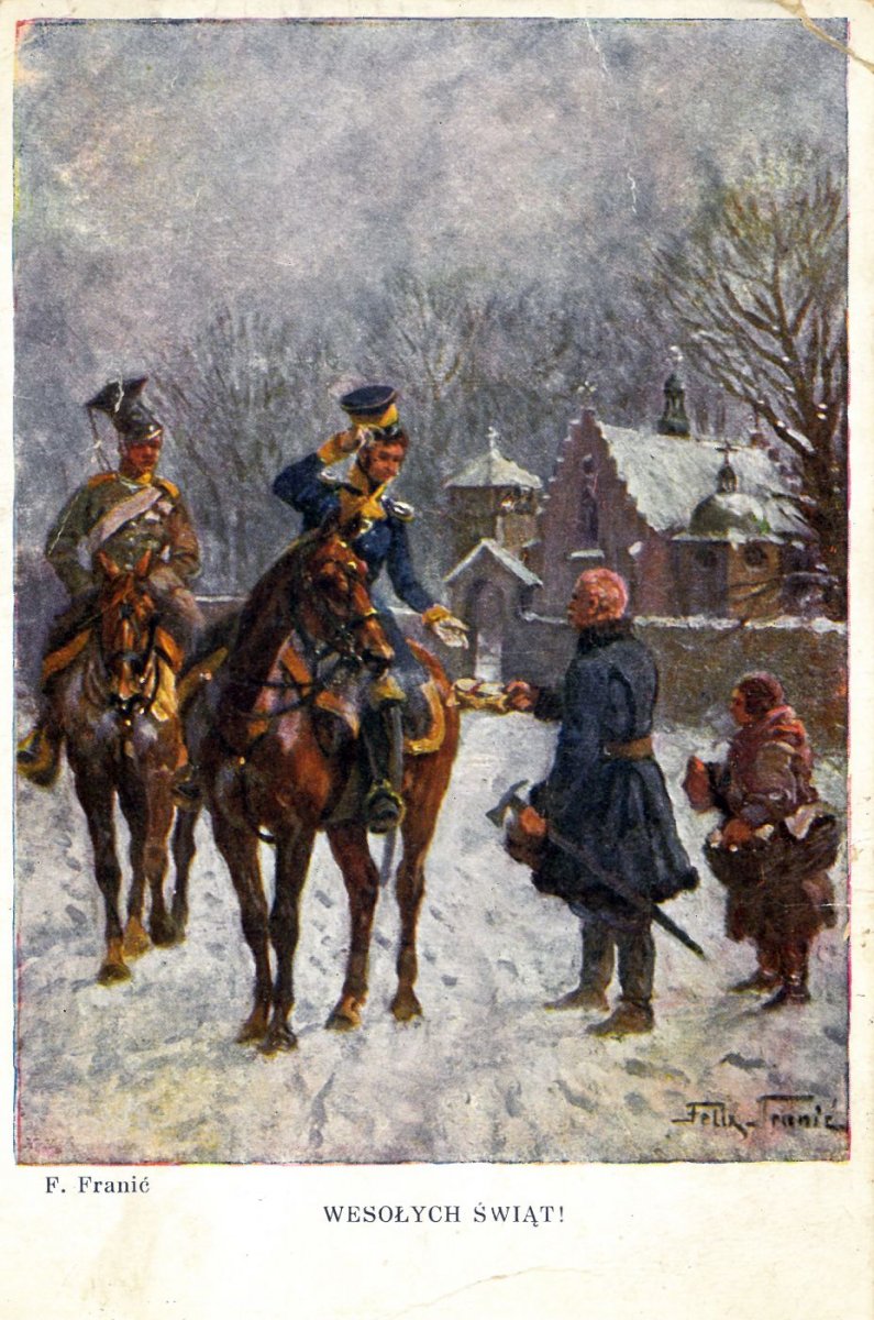 Christmas card. F. Franić. Paweł Policzkiewicz's private collection
