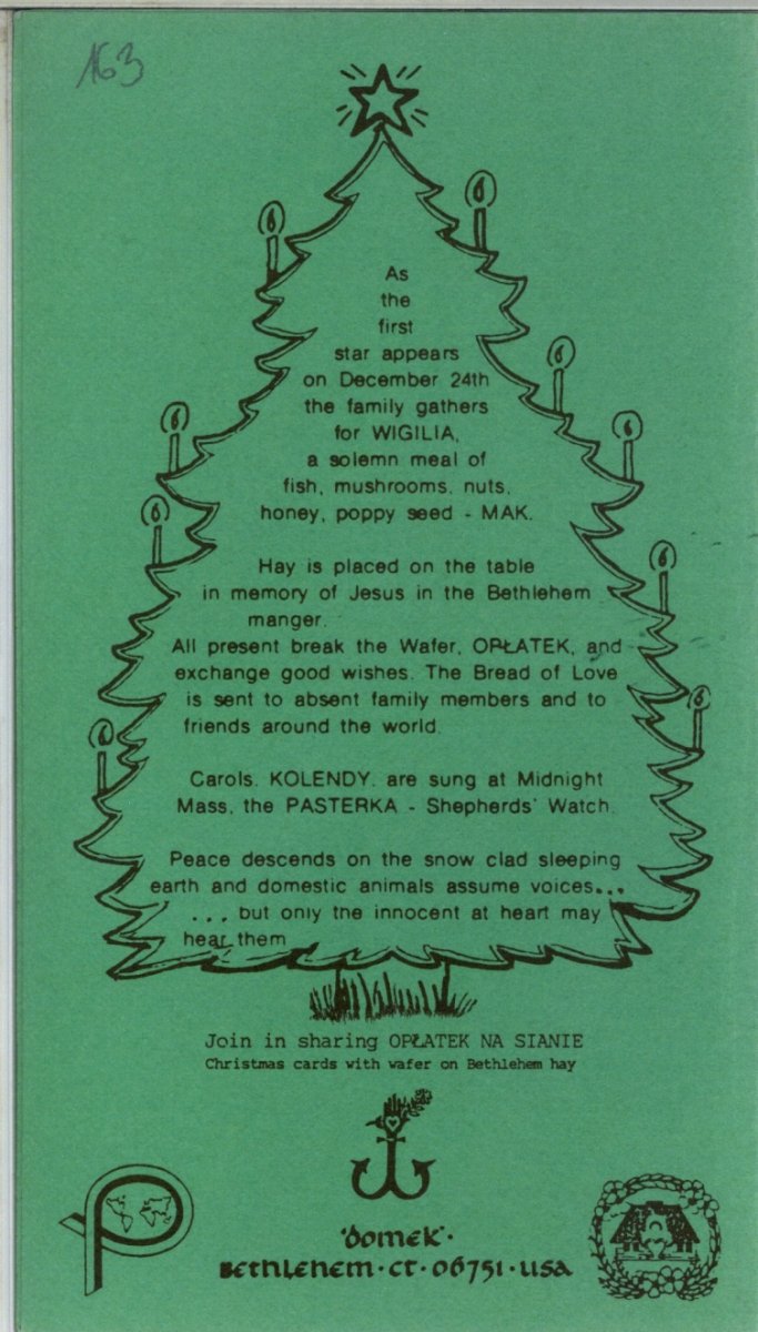 Christmas card from the 1980s. AIPN Łódź