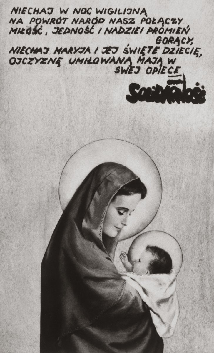 Christmas card from the 1980s. AIPN Rzeszów. Donation made by Anna Leszczyńska