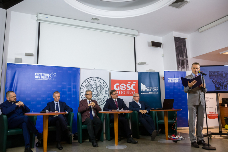 A press conference on the new portal – the "Faces of Solidarity", previously unknown Soviet documents and a press supplement, 26 August 2020, IPN’s Janusz Kurtyka "History Point" Educational Centre in Warsaw