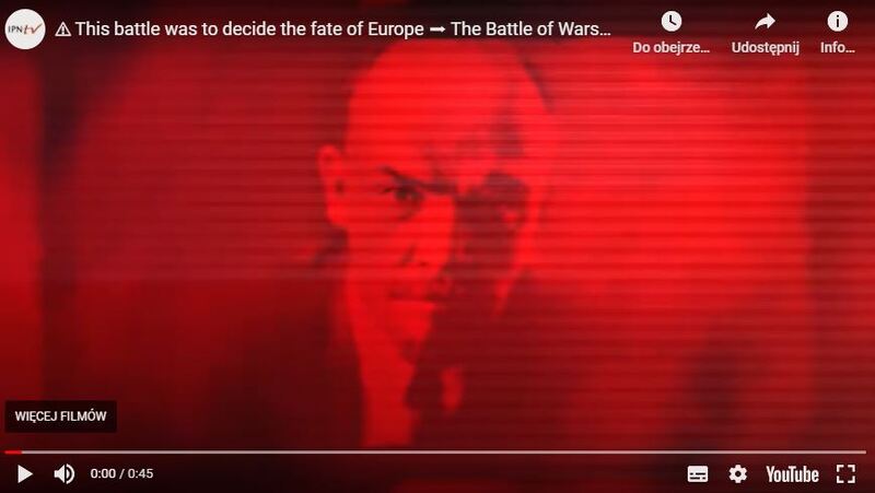 A trailer to the IPN's "War of the Worlds" exhibition - screenshot