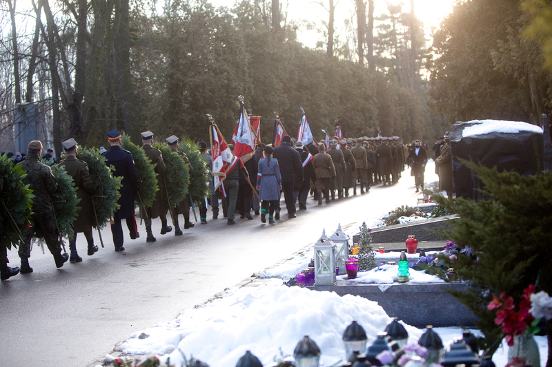 Lidia Lwow-Eberle's funeral ceremony, Warsaw 22 January 2021; Photo: Sławek Kasper