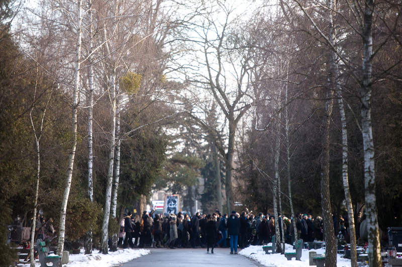 Lidia Lwow-Eberle's funeral ceremony, Warsaw 22 January 2021; Photo: Sławek Kasper