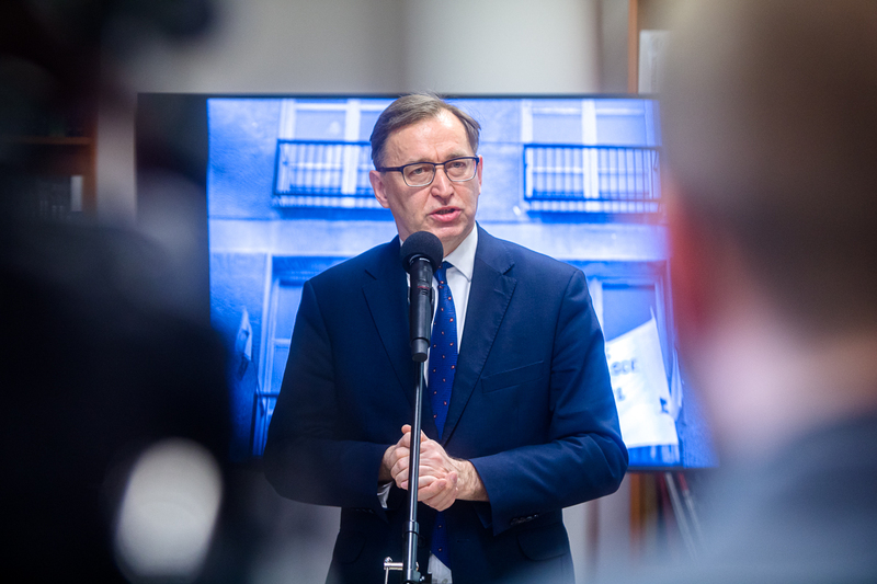 Press briefing of 17 February (photo: Sławek Kasper, IPN)