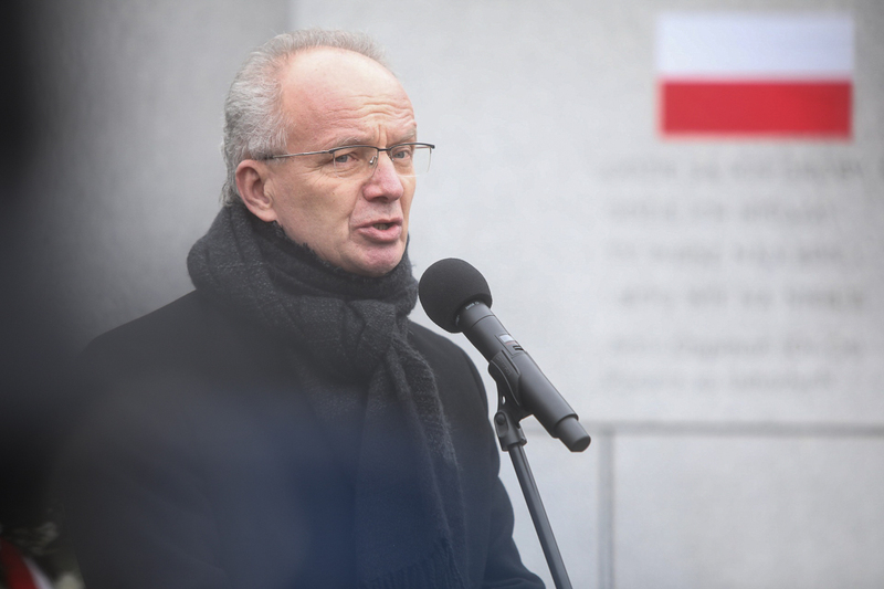 Krzysztof Szwagrzyk, D.Sc. during 1 March celebrations at the Lot "Ł". Photo: Sławek Kasper, IPN