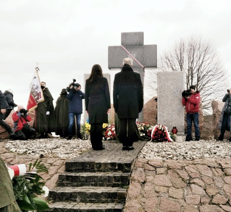 IPN's Deputy President Krzysztof Szwagrzyk in Huta Pieniacka