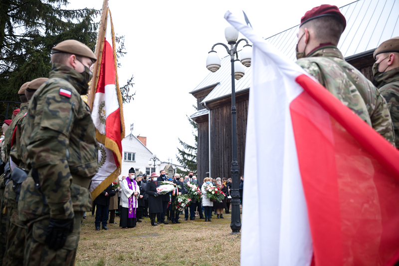 The IPN's head commemorating the anti-communist resistance in Ciechanów and nearby villages