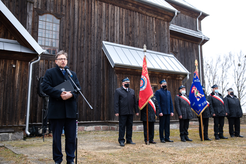 The IPN's head commemorating the anti-communist resistance in Ciechanów and nearby villages