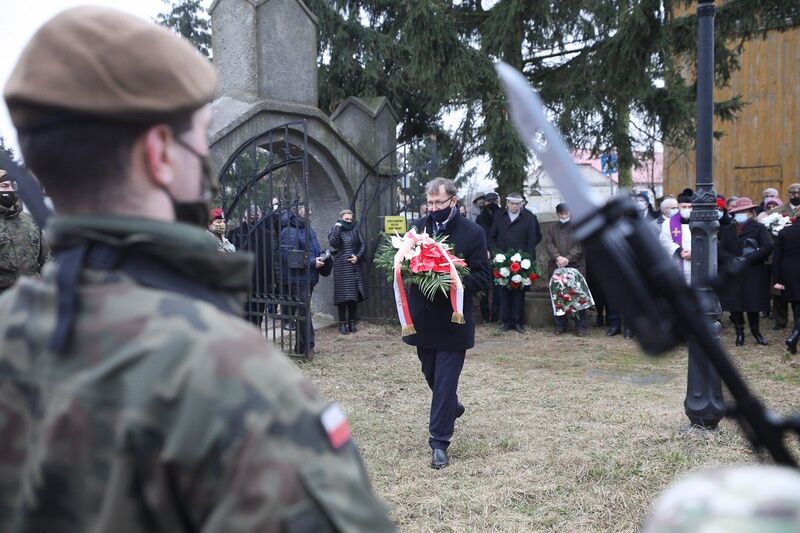 The IPN's head commemorating the anti-communist resistance in Ciechanów and nearby villages