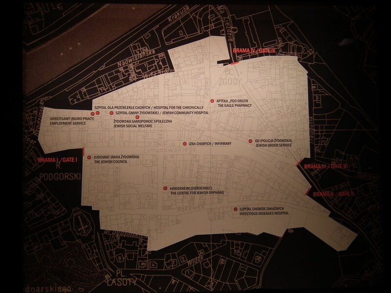 A plan of the Ghetto in Cracow (creative commons)