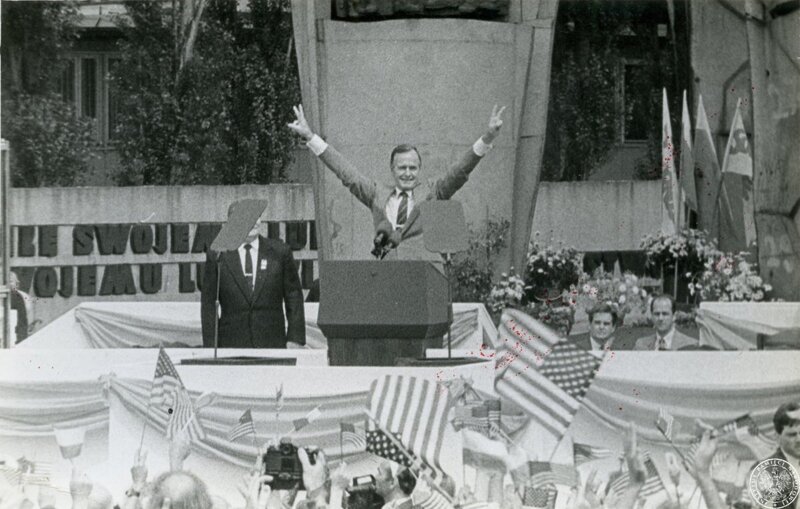 A ground-breaking visit, or a visit of ground-breaking times?