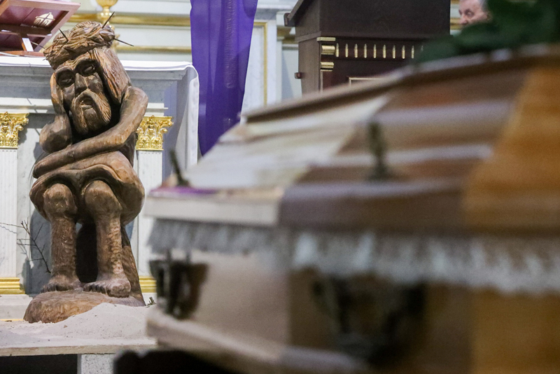 Funeral ceremony of Anna Koźmińska. Photo: Sławek Kasper (IPN)