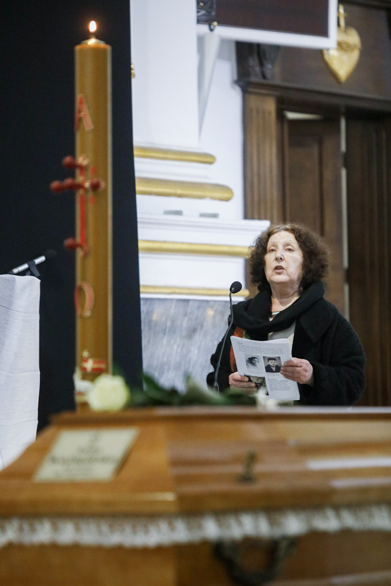 Grażyna Pawlak, niece of Abraham Jabłoński who was saved by Anna Kożmińska during the war. Photo: Sławek Kasper (IPN)