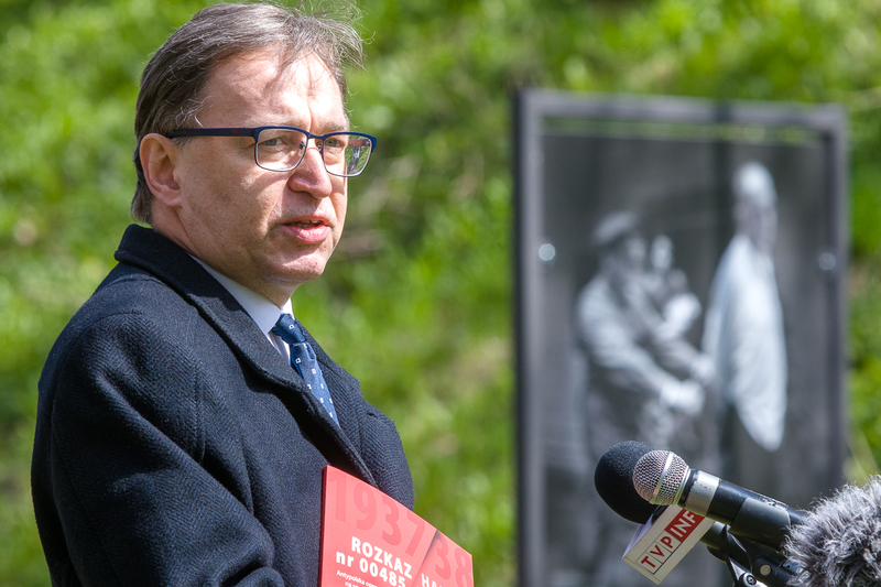 The "Order No. 00485. Anti-Polish Operation of the NKVD in Soviet Russia, Pułtusk, 27 April 2021; Photos: Sławek Kasper IPN