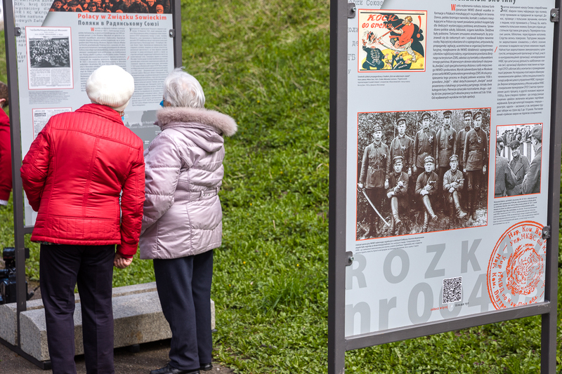 The "Order No. 00485. Anti-Polish Operation of the NKVD in Soviet Russia, Pułtusk, 27 April 2021; Photos: Sławek Kasper IPN