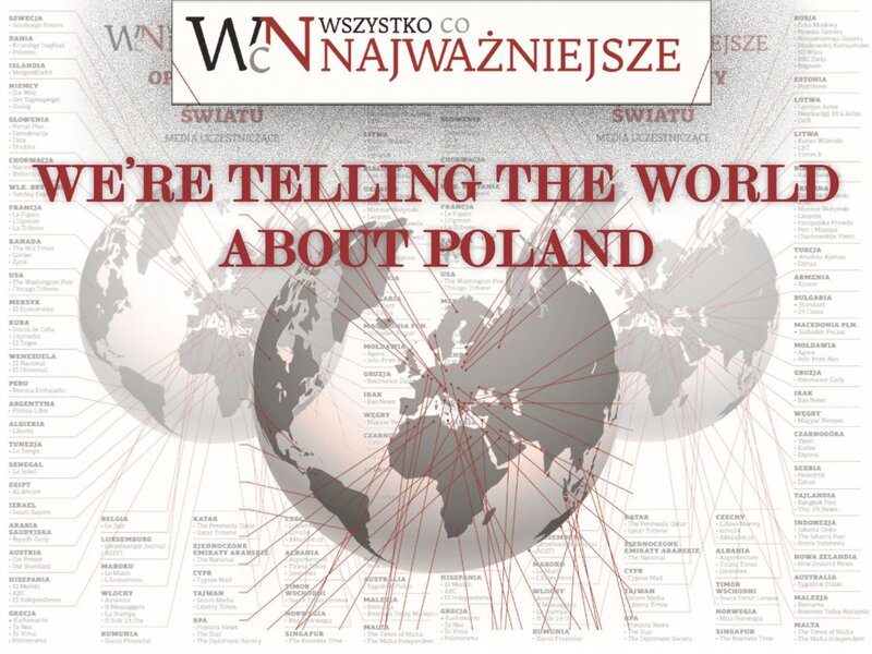 "We Are Telling the World about Poland" promotional image