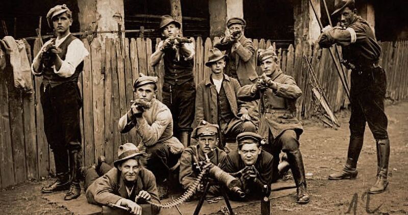 Group of Silesian insurgents in 1921, Photo : Collection of the State Archive in Katowice Group of Silesian insurgents in 1921, Photo : Collection of the State Archive in Katowice