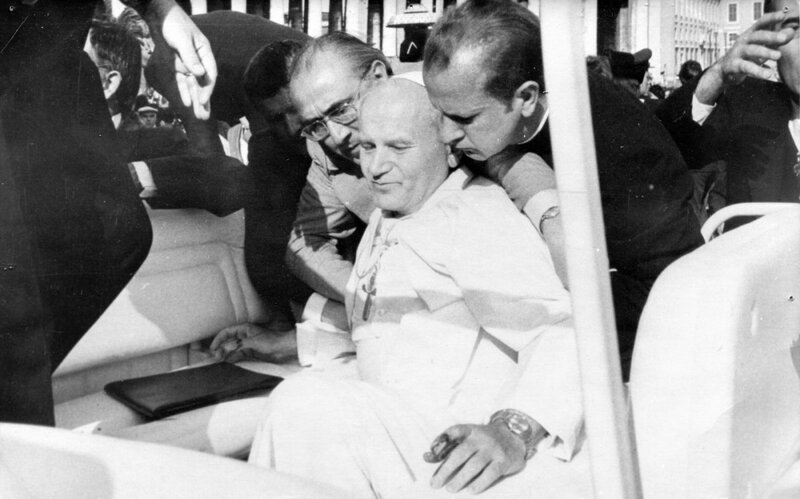 John Paul II critically shot on 13 May 1981n in Rome