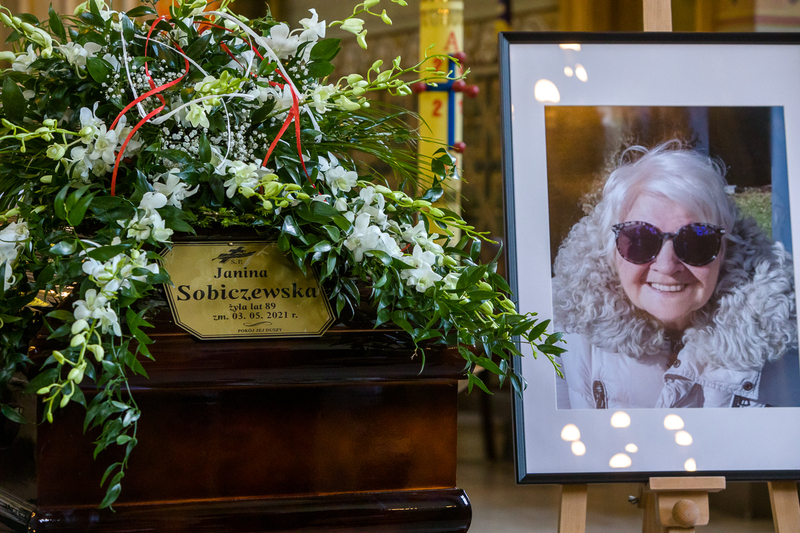 Janina Sobiczewska's funeral; Warsaw 18 May 2021, Photo: Sławek Kasper
